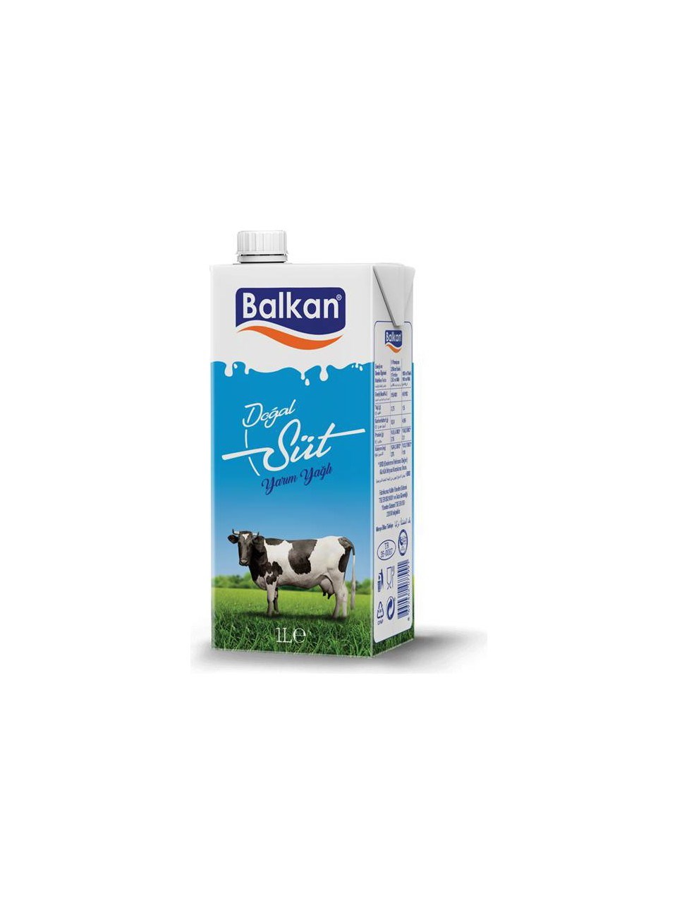 Balkan Yarım Yağlı Süt 1 Lt 