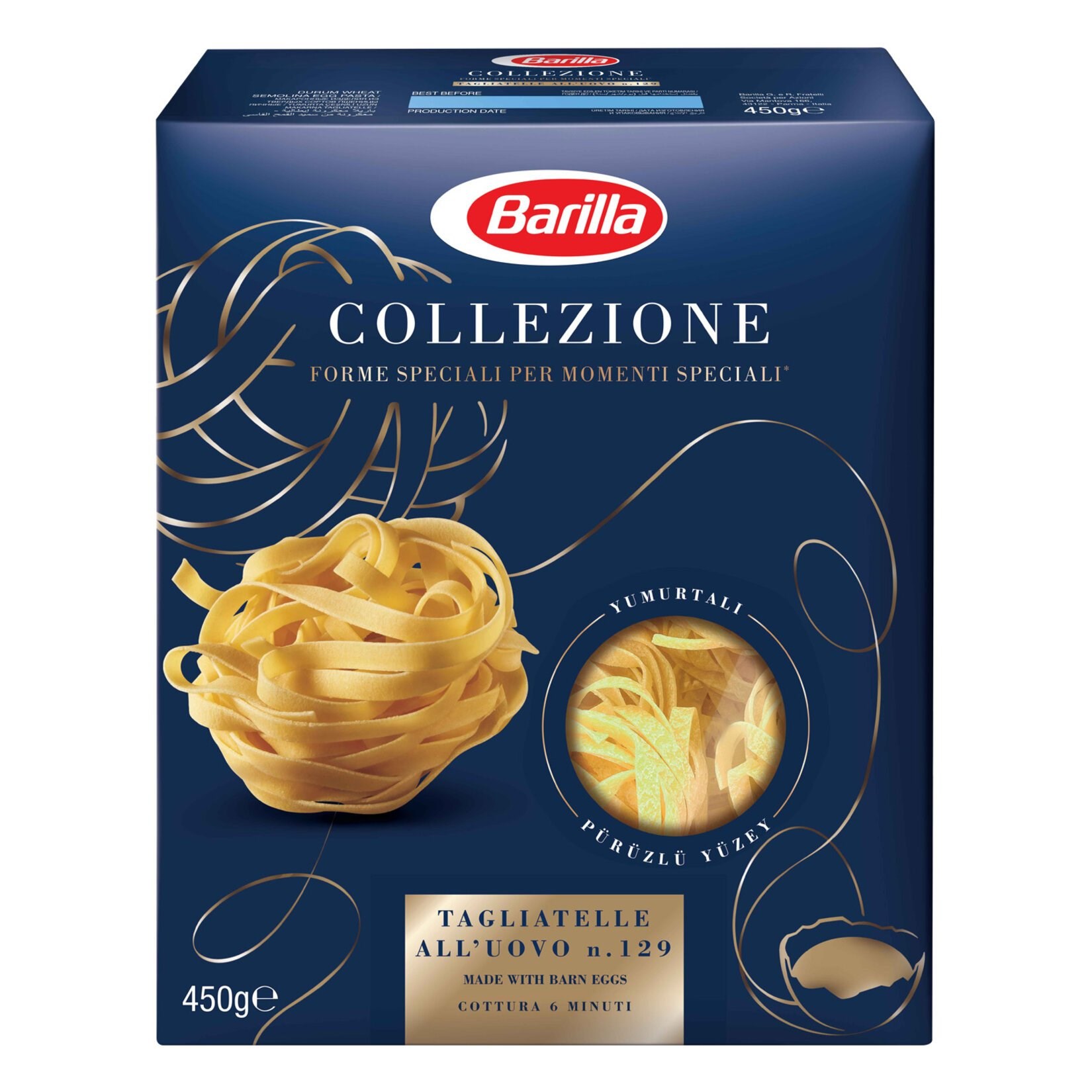 Barilla Tagliatelle Makarna 500 Gr 