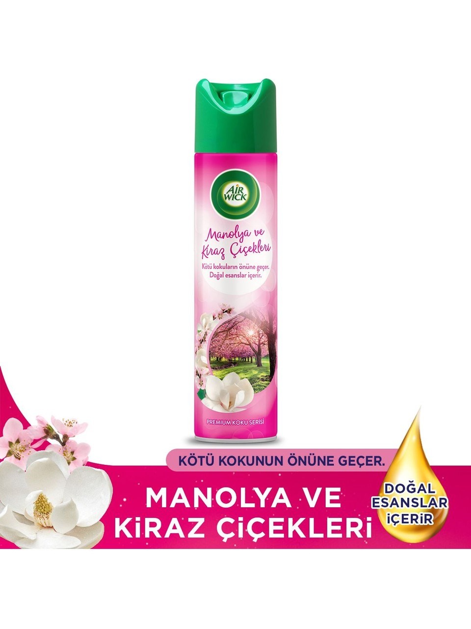 Airwick Oda Spreyi Kiraz Ve Manolya 300Ml 