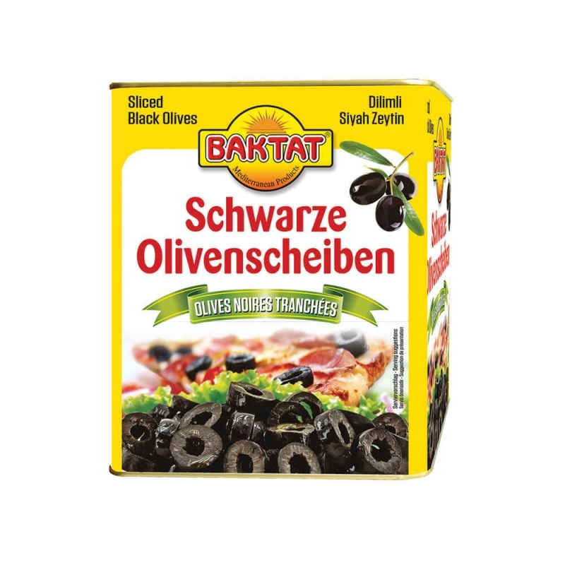 Baktat Dilimli Siyah Zeytin 2 Kg 