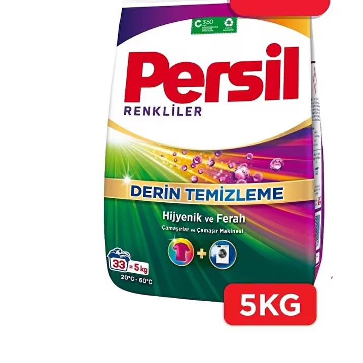 Persil 5 Kg. Derin Temizlik Renkliler İçin 