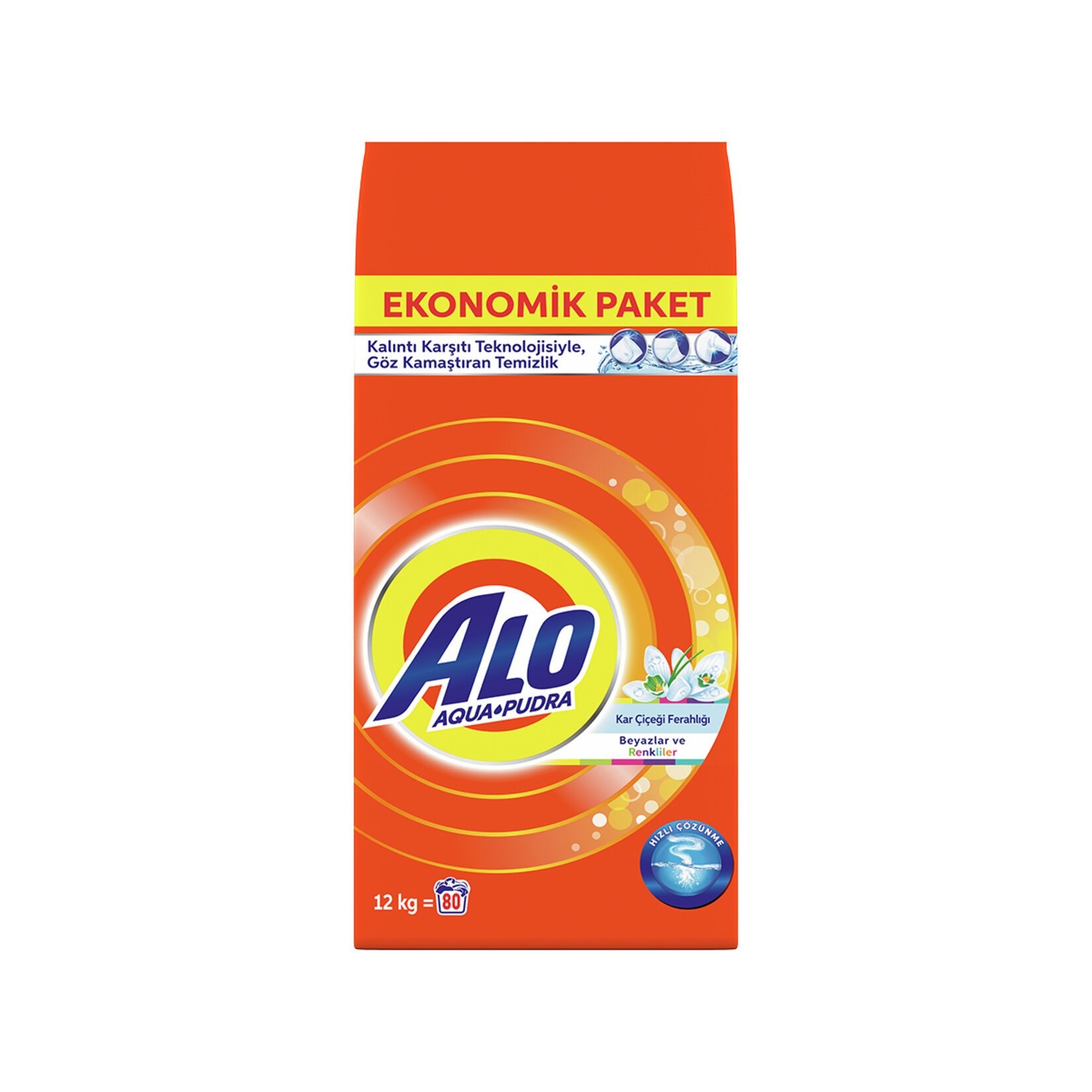 Alo Professional Toz Çamaşır Deterjanı Karçiçeği Beyazlar Ve Renkliler 12 Kg 