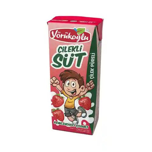 Yörükoğlu Süt Çilekli 180 Ml. 