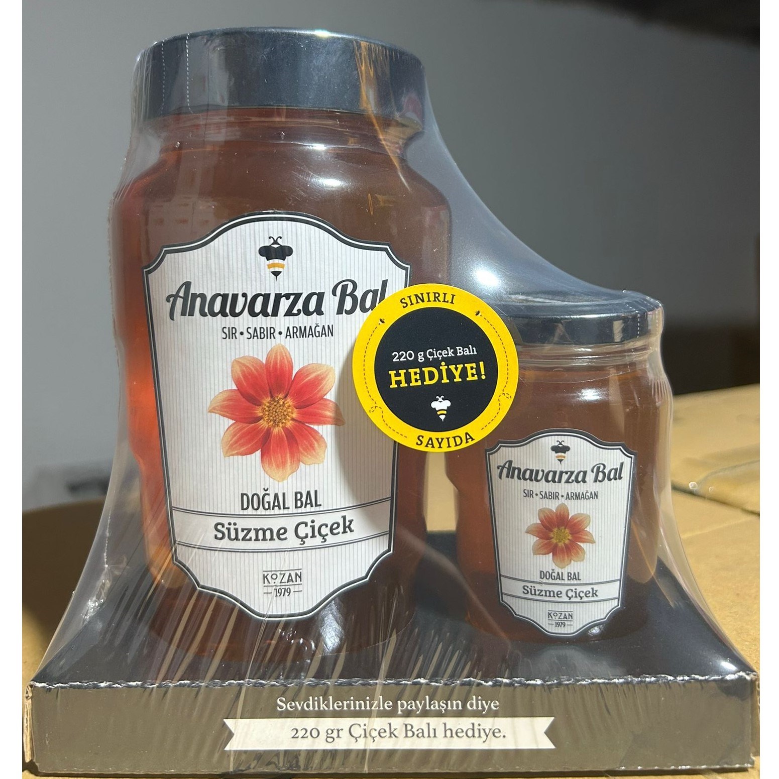 Anavarza Bal - Hediyeli Çiçek 850 Gr + 220 Gr 