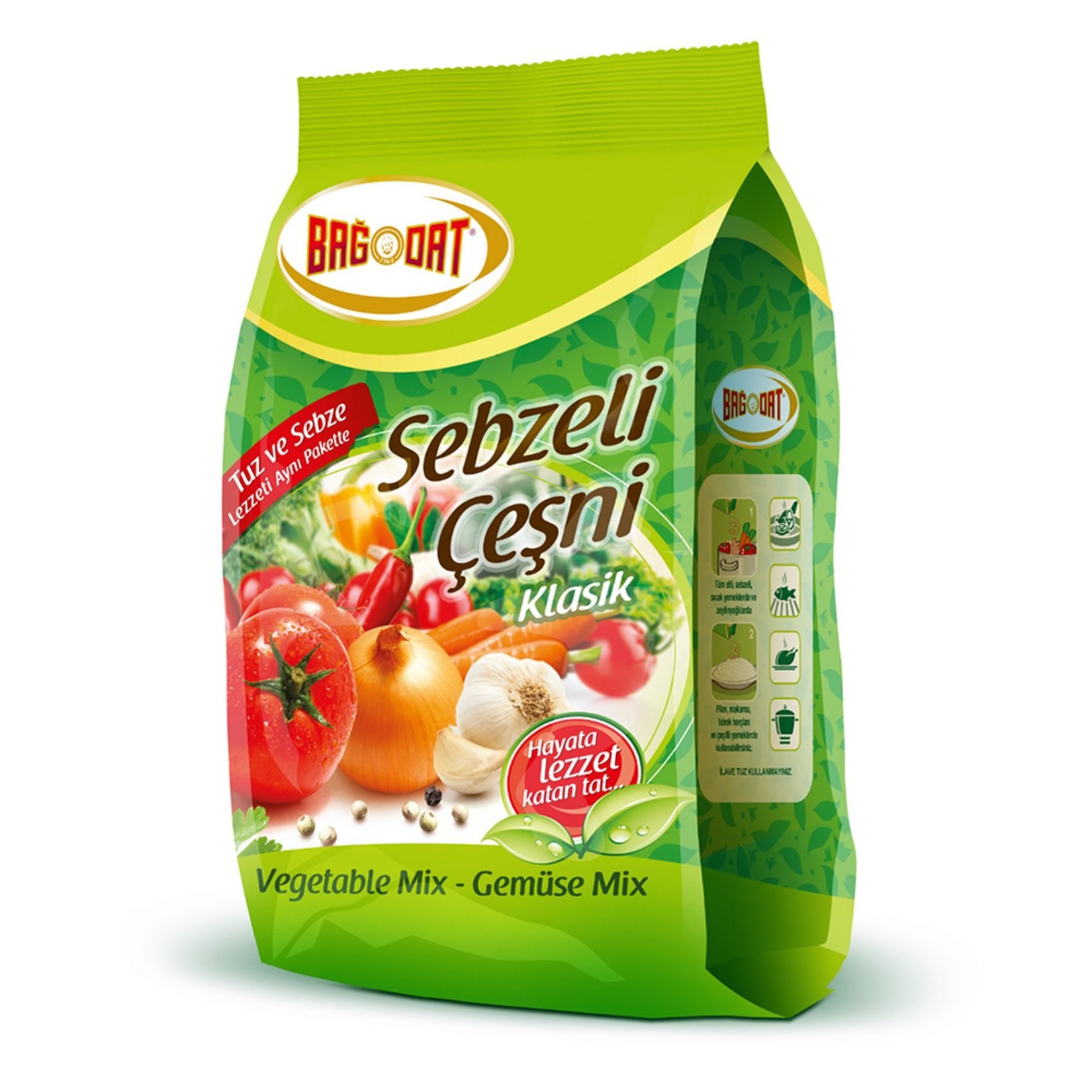 Bağdat Sebzeli Çeşni Tuz Mix 250 Gr 