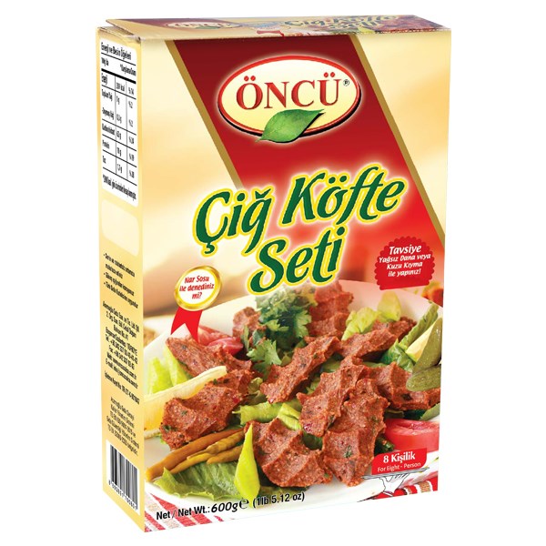 Öncü Çiğ Köfte Seti Sade 600 Gr 
