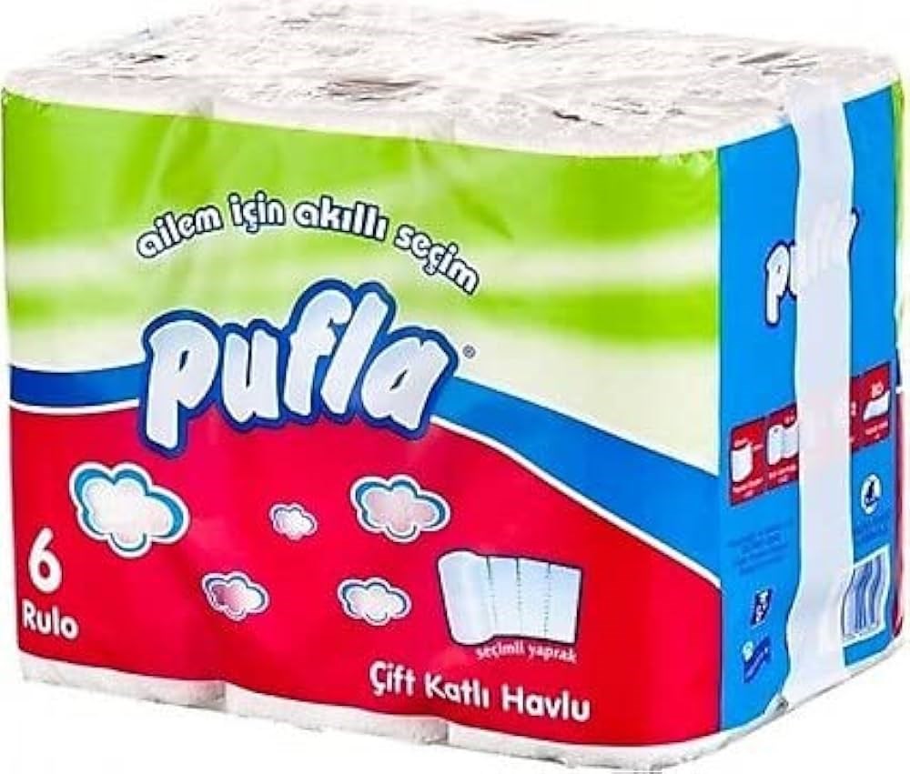 Pufla Havlu 6 Adet 