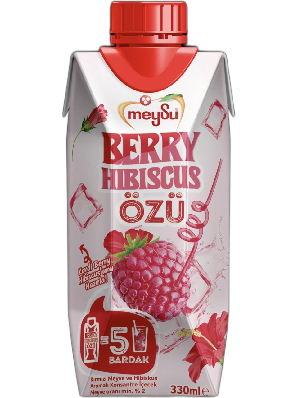 Meysu Berry Hibiscus Özü 330 Ml 
