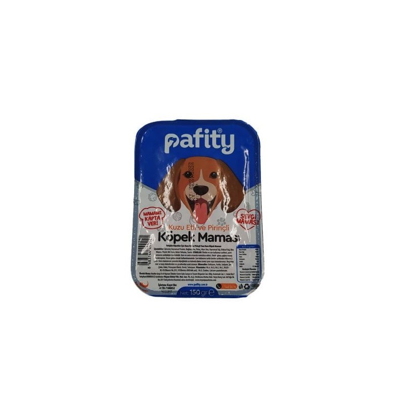 Pafifty Kuzu Etli & Pirinçli Köpek Maması 150 Gr 