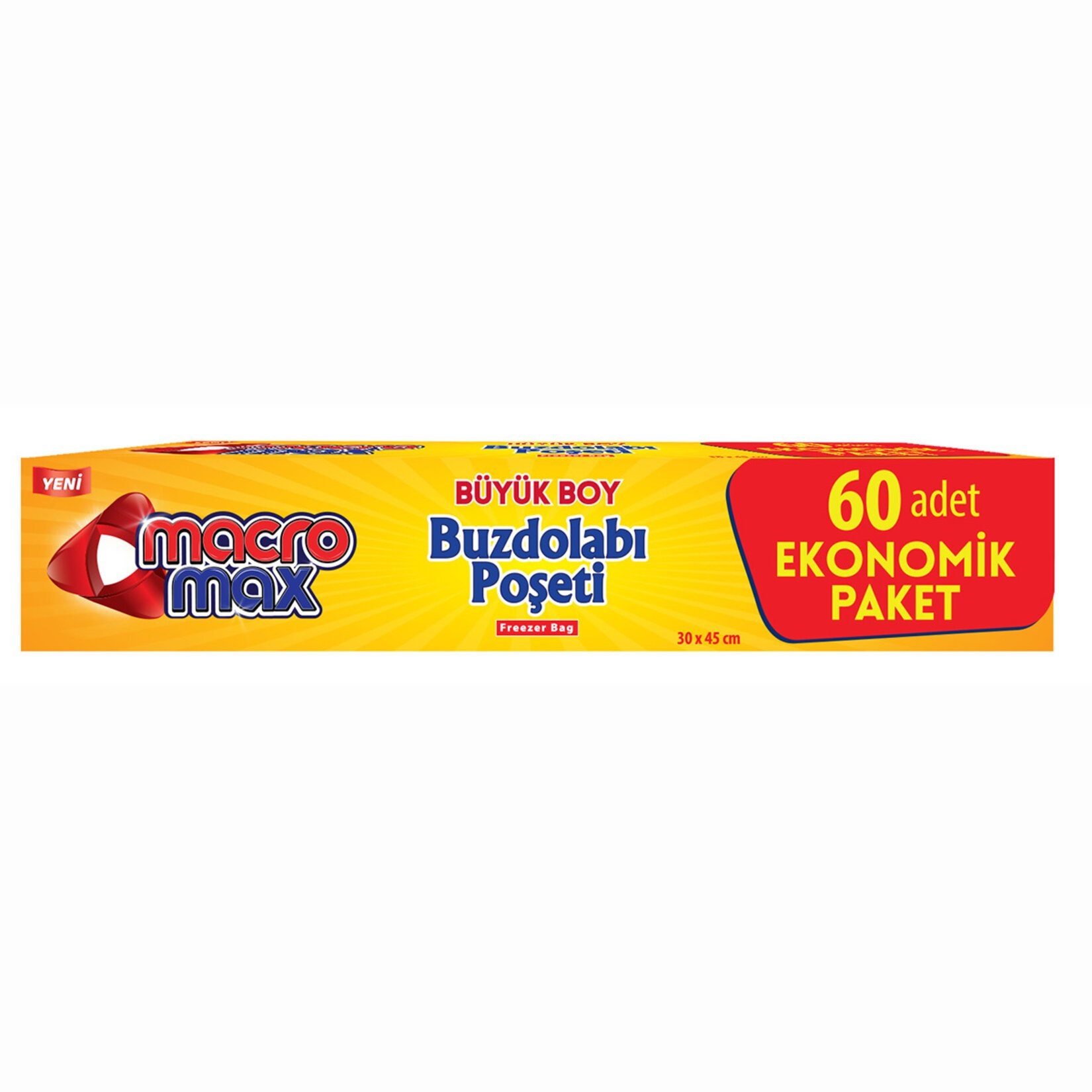 Macro Max Büyük Buzdolabı Poşeti 60 Adet 